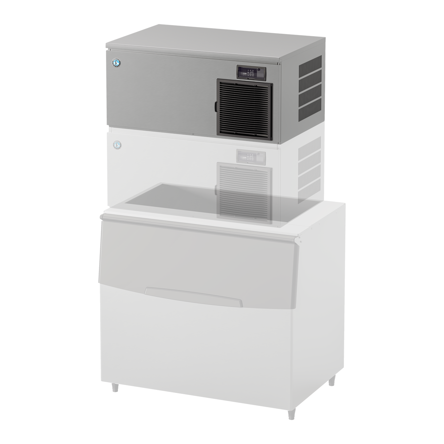 IM-240XWPE Fabbricatore di ghiaccio a cubetti, modulare sovrapponibile Hoshizaki con raffreddamento acqua