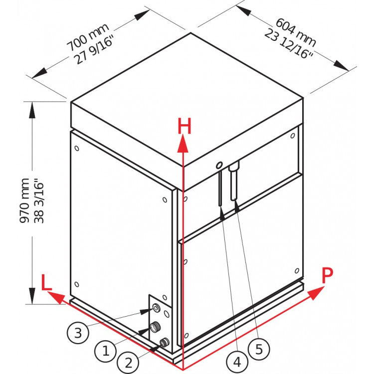 M1500 SPLIT Produttore di ghiaccio modulare - Sistema a scaglie sottoraffreddate Brema - Condensazione esterna remota