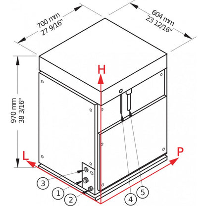 M1500 SPLIT Produttore di ghiaccio modulare - Sistema a scaglie sottoraffreddate Brema - Condensazione esterna remota