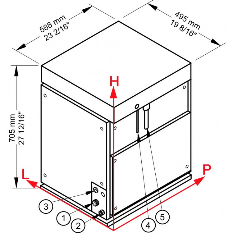 M350 SPLIT Produttore di ghiaccio modulare - Sistema a scaglie sottoraffreddate Brema - Condensazione esterna remota