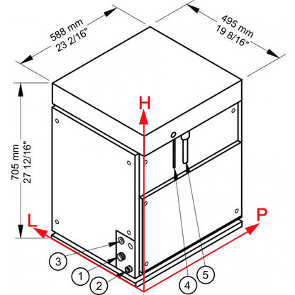 M350 SPLIT Produttore di ghiaccio modulare - Sistema a scaglie sottoraffreddate Brema - Condensazione esterna remota