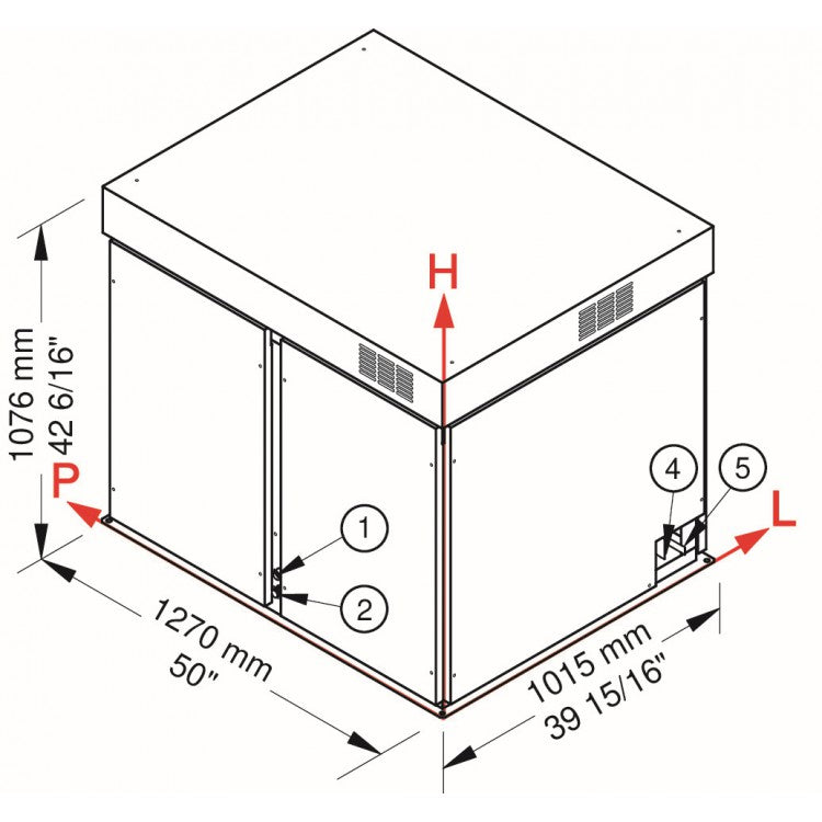 M5000 SPLIT Produttore di ghiaccio modulare - Sistema a scaglie sottoraffreddate Brema - Condensazione esterna remota