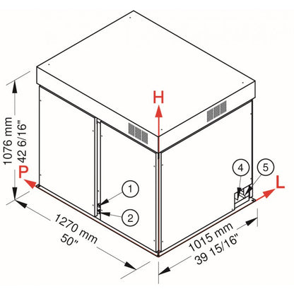 M5000 SPLIT Produttore di ghiaccio modulare - Sistema a scaglie sottoraffreddate Brema - Condensazione esterna remota