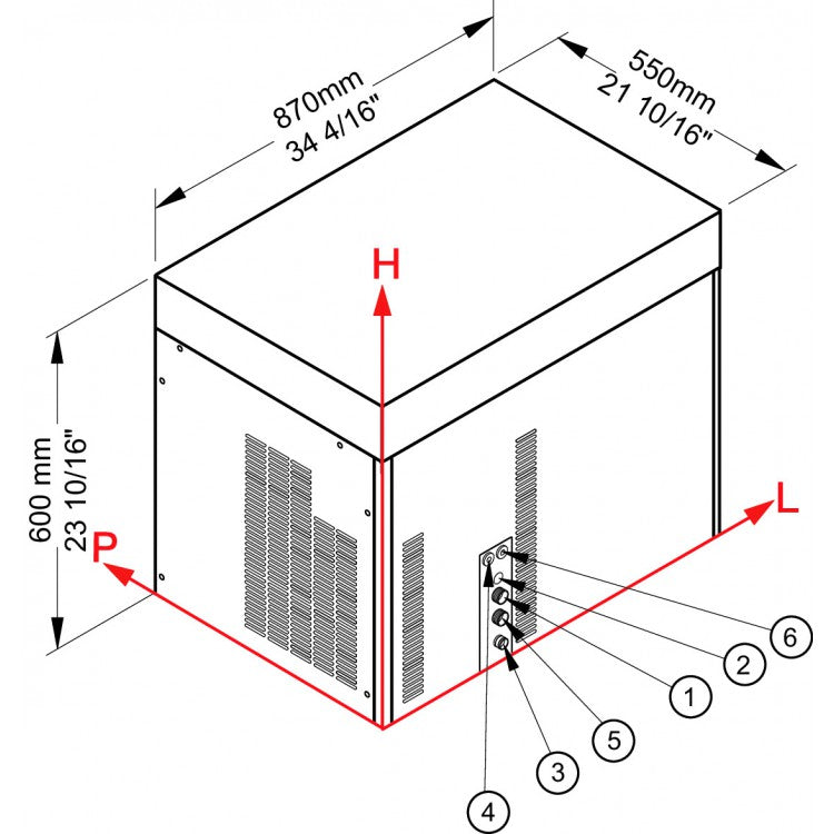 MUSTER 250 Produttore di ghiaccio modulare - Sistema a scaglie sottoraffreddate Brema -  con raffreddamento Acqua